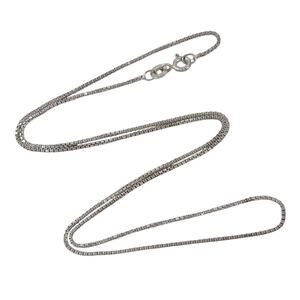 Box Chain Necklace | Vintage Sterling Silver 925 18"
